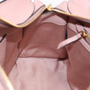 Miu Miu Hand Bag Leather 2way Pink Gold Auth 200079V-23