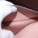 Miu Miu Hand Bag Leather 2way Pink Gold Auth 200079V-26