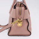Miu Miu Hand Bag Leather 2way Pink Gold Auth 200079V-3