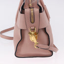 Miu Miu Hand Bag Leather 2way Pink Gold Auth 200079V-4