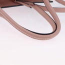 Miu Miu Hand Bag Leather 2way Pink Gold Auth 200079V-7