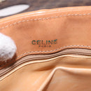 CELINE Macadam Canvas Horse Carriage Bag PVC Leather Brown Gold Auth 200080-9