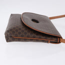CELINE Macadam Canvas Horse Carriage Bag PVC Leather Brown Gold Auth 200080-3