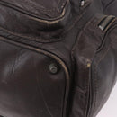 Chloe Chain Hand Bag Leather Gray Silver Auth 200082A-16
