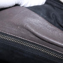 Chloe Chain Hand Bag Leather Gray Silver Auth 200082A-17