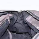 Chloe Chain Hand Bag Leather Gray Silver Auth 200082A-18