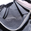 Chloe Chain Hand Bag Leather Gray Silver Auth 200082A-21