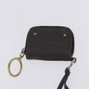 Chloe Chain Hand Bag Leather Gray Silver Auth 200082A-24