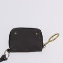 Chloe Chain Hand Bag Leather Gray Silver Auth 200082A-25
