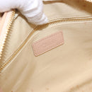 Chloe Hand Bag straw Gold Beige Auth 200083-15