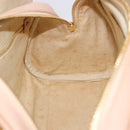 Chloe Hand Bag straw Gold Beige Auth 200083-17