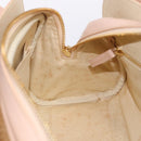 Chloe Hand Bag straw Gold Beige Auth 200083-18