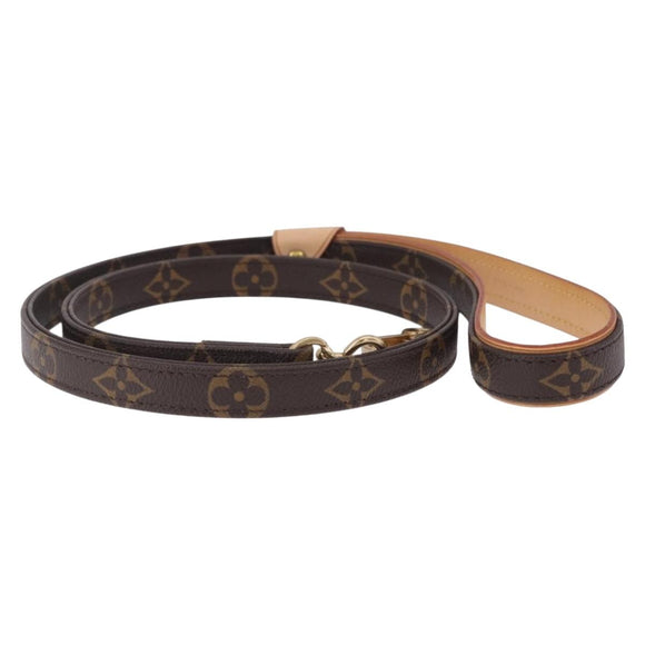 LOUIS VUITTON Monogram Less Baxter MM Dog Leash M58056 LV Auth 200086A