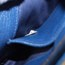 Miu Miu Shoulder Bag Leather Blue Gold Auth 200087A-12