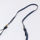 Miu Miu Shoulder Bag Leather Blue Gold Auth 200087A-8