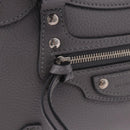 BALENCIAGA Neo Classic City Mini Bag Leather 2way Gray 638524 Auth 200088SAM-10