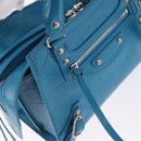 BALENCIAGA Neo Classic City Mini Bag Leather 2way Blue 638524 Auth 200089SAM-21