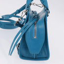 BALENCIAGA Neo Classic City Mini Bag Leather 2way Blue 638524 Auth 200089SAM-3