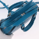 BALENCIAGA Neo Classic City Mini Bag Leather 2way Blue 638524 Auth 200089SAM-6