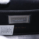 VERSACE Medusa Chain Shoulder Bag Leather Black Gold Auth 200090M-21