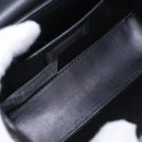VERSACE Medusa Chain Shoulder Bag Leather Black Gold Auth 200090M-11