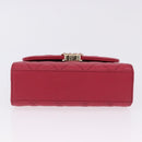 CHANEL Matelasse Top Handle Chain Caviar Skin 2way Red Gold CC Auth 200091SAM-5