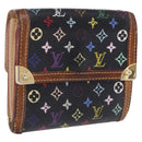 LOUIS VUITTON Multicolor Porte Monnaie Billets Cartes Credit M92984 Auth 200093-1