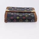 LOUIS VUITTON Multicolor Porte Monnaie Billets Cartes Credit M92984 Auth 200093-6