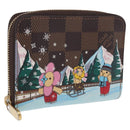 LOUIS VUITTON Damier Ebene Zippy Coin Purse N40721 LV Auth 200094A-1