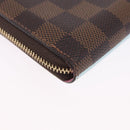 LOUIS VUITTON Damier Ebene Zippy Coin Purse N40721 LV Auth 200094A-15