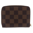 LOUIS VUITTON Damier Ebene Zippy Coin Purse N40721 LV Auth 200094A-2