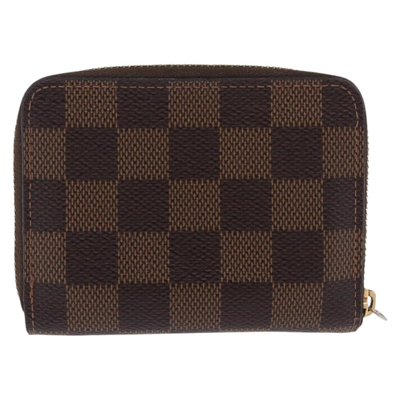 LOUIS VUITTON Damier Ebene Zippy Coin Purse N40721 LV Auth 200094A