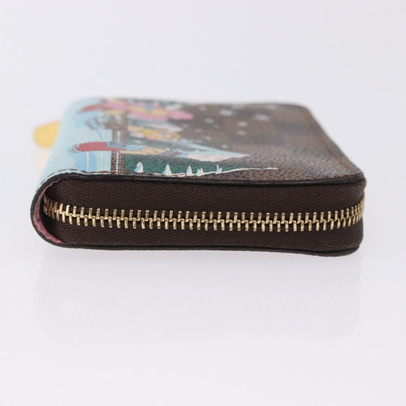 LOUIS VUITTON Damier Ebene Zippy Coin Purse N40721 LV Auth 200094A