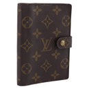 LOUIS VUITTON Monogram Agenda PM Day Planner Cover R20005 LV Auth 200095-1