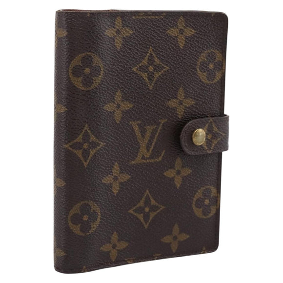 LOUIS VUITTON Monogram Agenda PM Day Planner Cover R20005 LV Auth 200095
