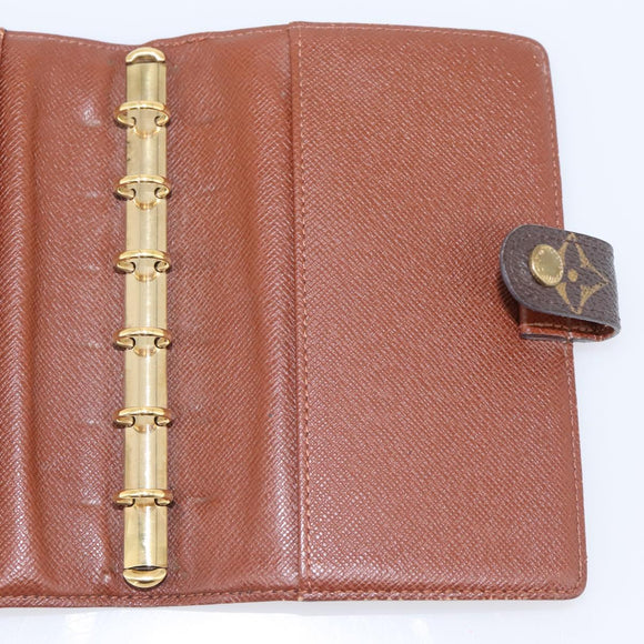 LOUIS VUITTON Monogram Agenda PM Day Planner Cover R20005 LV Auth 200095