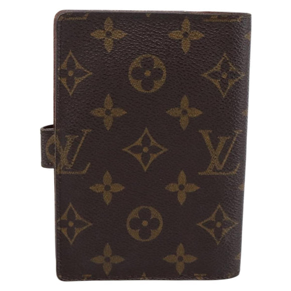 LOUIS VUITTON Monogram Agenda PM Day Planner Cover R20005 LV Auth 200095