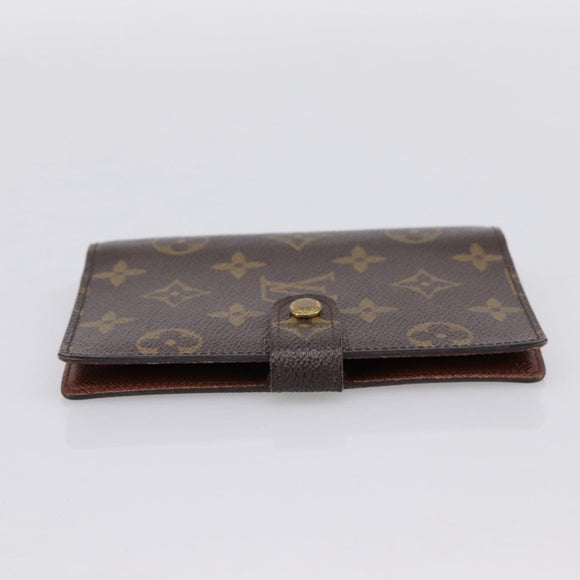 LOUIS VUITTON Monogram Agenda PM Day Planner Cover R20005 LV Auth 200095
