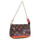 LOUIS VUITTON Monogram Christmas limited Mini Pochette Pouch M41655 Auth 200096M-1