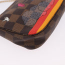 LOUIS VUITTON Monogram Christmas limited Mini Pochette Pouch M41655 Auth 200096M-14