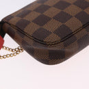 LOUIS VUITTON Monogram Christmas limited Mini Pochette Pouch M41655 Auth 200096M-16