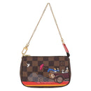 LOUIS VUITTON Monogram Christmas limited Mini Pochette Pouch M41655 Auth 200096M-13