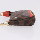 LOUIS VUITTON Monogram Christmas limited Mini Pochette Pouch M41655 Auth 200096M-4