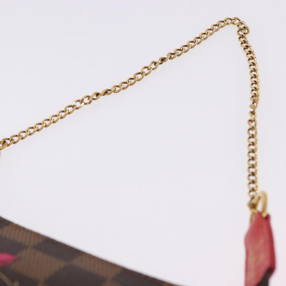 LOUIS VUITTON Monogram Christmas limited Mini Pochette Pouch M41655 Auth 200096M