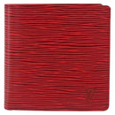 LOUIS VUITTON Epi Porte Billet Cartes Credit Monnaie Red M63547 Auth 200097A-13