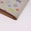 LOUIS VUITTON Multicolor Anvelop Cult De Vuitto Case White M66557 LV Auth 200098-16