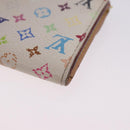 LOUIS VUITTON Multicolor Anvelop Cult De Vuitto Case White M66557 LV Auth 200098-17