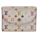LOUIS VUITTON Multicolor Anvelop Cult De Vuitto Case White M66557 LV Auth 200098-13