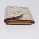 LOUIS VUITTON Multicolor Anvelop Cult De Vuitto Case White M66557 LV Auth 200098-4