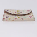 LOUIS VUITTON Multicolor Anvelop Cult De Vuitto Case White M66557 LV Auth 200098-6